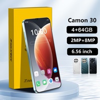 ZNNXECC Camon 30 6.6 inç HD Çift SIM Android Akıllı Telefon 4 çekirdekli+4GB+64GB Hızlı Şarj Fransızca/İngilizce/İspanyolca/Almanca