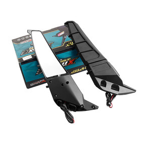 <span class=keywords><strong>Espejos</strong></span> <span class=keywords><strong>retrovisores</strong></span> ajustables para motocicletas de carreras con luz, espejo de ala giratorio universal para motocicleta - Product Image 6