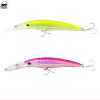 Leurre de pêche Minnow 47g 5.5in pour plongée profonde, appât de traîne en eau salée, leurre dur à longue portée pour gros gibier (Thon, Bar, Brochet, Musky)