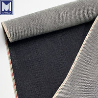 Tissu denim japonais super épais et lourd (21~22oz), vintage, brut, 100% coton, sergé selvedge, teint en fil