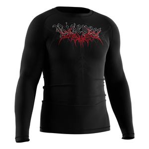 Death Core 50 UPF+ Protection Solaire Sublimation Assortiment Vente en Gros Rash Guard de Compression Jiujitsu - Product Image 3