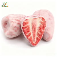 Fraises, mangues et durians lyophilisés avec enrobage chocolaté, goût sucré, préservés dans l'eau, emballage en vrac, snacks exotiques
