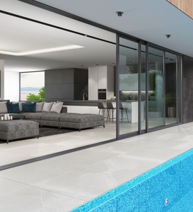 Fenêtres et portes en aluminium à double vitrage extérieures standard australiennes, <span class=keywords><strong>porte</strong></span> coulissante en verre et aluminium pour patio pour maison - Product Image 4