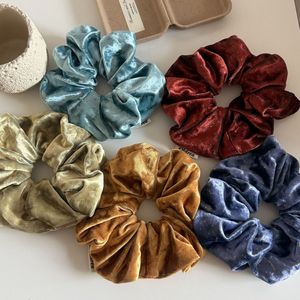 Bandeau Cheveux Rétro en Velours Couleur Unie, Tissu Très Élastique 15cm, Accessoire Cheveux pour Femme, Usage Quotidien & Soirée - Product Image 1