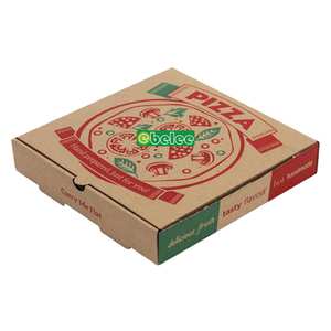 Cajas <span class=keywords><strong>de</strong></span> Pizza para Llevar al por Mayor, Tipo E, Negras, con Impresión Personalizada, Caja <span class=keywords><strong>de</strong></span> Cartón para Pizza <span class=keywords><strong>de</strong></span> Comida Rápida, 12 Pulgadas - Product Image 3