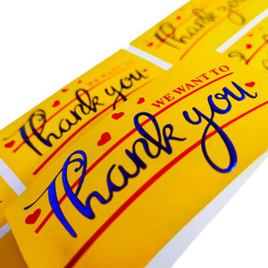 <b>Printing</b> Factory Custom Waterproof Durable Thank You for Supporting My Business Sticker - Product Image 2