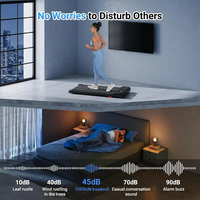 Caminadora Plegable Multivelocidad para Debajo del Escritorio, Pantalla LED, Control Remoto, para Pérdida de Peso y Ejercicio