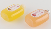 Bouteille de vin PET en forme de champignon 250ml/500ml vide pour l'emballage d'eau minérale de boisson de vin de fruit Soda Champagne