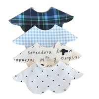 Baberos de Algodón Impermeables Personalizados Populares para Bebés Recién Nacidos, Baberos Lindos de Algodón para la Alimentación de Bebés