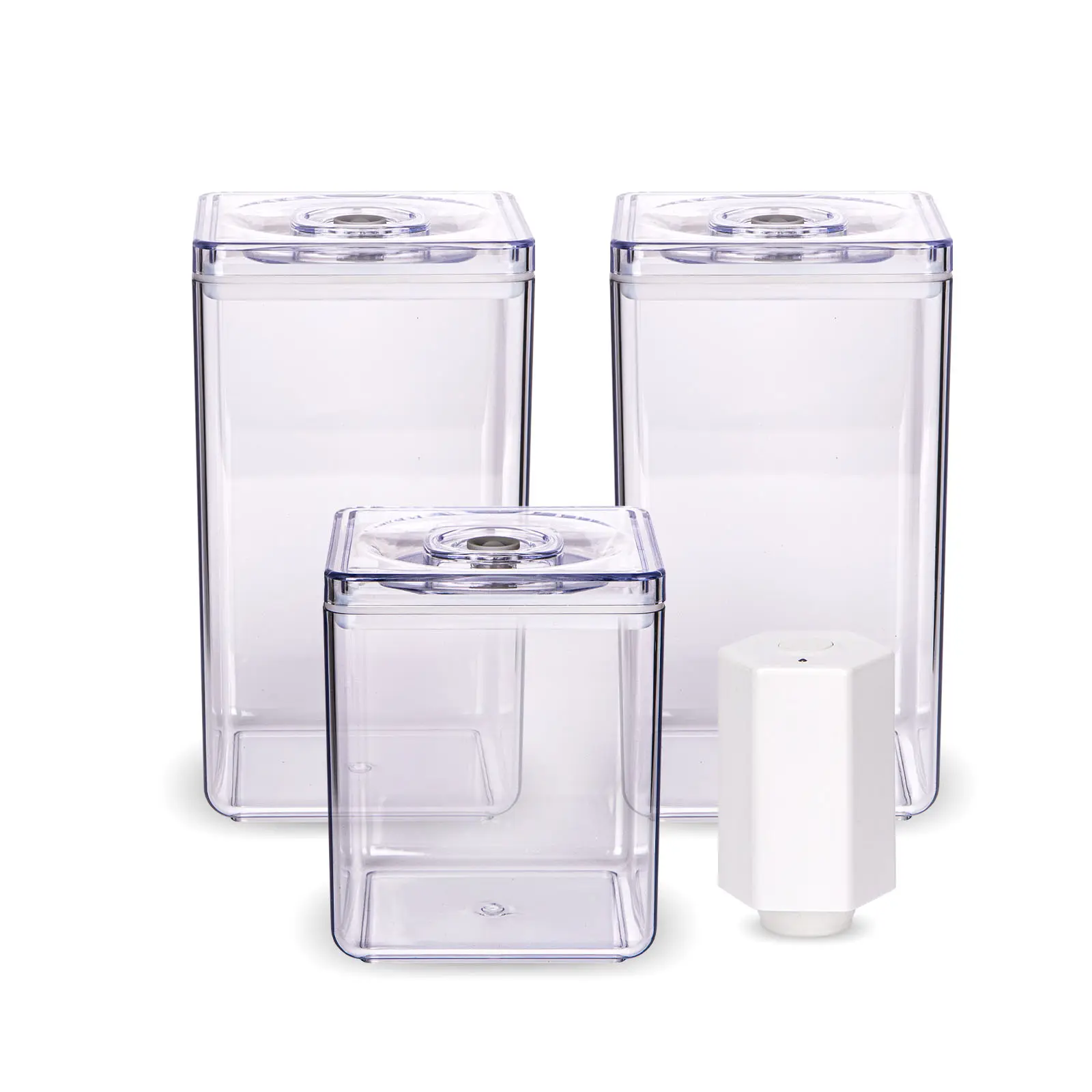 Ensemble de boîtes de rangement en plastique, contenants transparents pour la conservation des aliments sous vide, frais, hermétiques