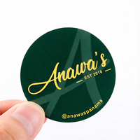 Impresión de Etiquetas Personalizadas con Logotipo, Etiquetas Circulares para Embalaje, Etiquetas Redondas de Vinilo Resistentes al Agua para Alimentos, Rollo de Etiquetas Adhesivas