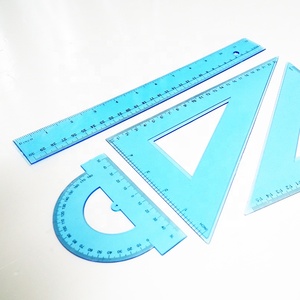 <strong>Pattern</strong> <strong>Making</strong> 30 Cm Custom Plastic Geometric Triangle Scale <strong>Ruler</strong> Set With Printing - Product Image 1