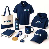 Set de Regalo Promocional con Logotipo Personalizado, Camiseta Polo, Bolsa de Mano, Botella de Agua, Gorra, Artículos Promocionales Corporativos para Eventos de Marketing