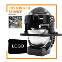 Chenlang – Lentille de projecteur bi-LED 3 pouces la moins chère, 110W, pour rénovation automobile RHD LHD, phare LED à découpe plate