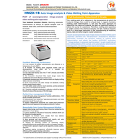 Appareil de mesure automatique du point de fusion numérique professionnel HUAZHI HMZX-1B, affichage de la courbe vidéo en temps réel, écran tactile 7 pouces haute résolution