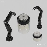 Module articulaire de co-robot exosquelette avec moteur BLDC intégré, réducteur harmonique et contrôleur de commande CC