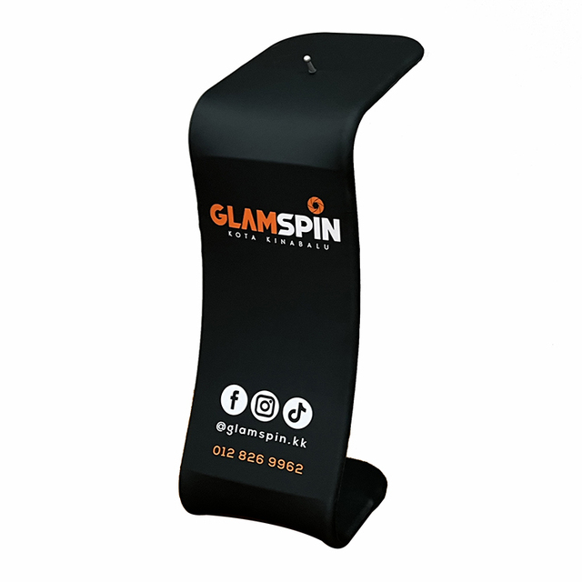 Customized iPad Sharing Station Stand Custom Print Tension Fabric Display iPad Sharing Station Tablet Kiosk Stands