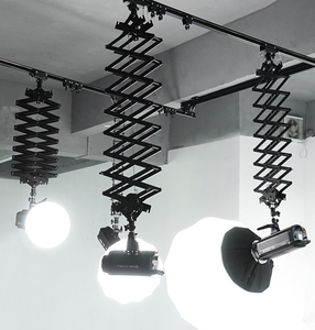 2m/200cm Hợp kim nhôm pantograph Kit cho <span class=keywords><strong>studio</strong></span> Trần hệ thống đường sắt cho Softbox ánh sáng đèn flash Kit cho nhiếp ảnh - Product Image 4