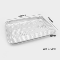 Premium Robuste Silberne Rechteckige Aluminiumfolie-Behälter für Ofenbacken Lasagne Hochtemperaturbeständige Pfannen