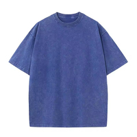 T-shirt pour homme en coton 100% surdimensionné, lavage à l'acide, logo personnalisé en gros, taille S-5XL, streetwear vintage pour homme