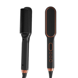 Cepillo Alisador de Cabello Profesional de Cerámica, 480F, Alta Temperatura, Pantalla LCD, Peine Eléctrico para Alisar el Cabello, 3 Hotel - Product Image 1