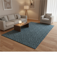 Tapis moderne en jacquard ton sur ton, tapis texturé doux pour salon et chambre, tapis de sol minimaliste de luxe pour la maison