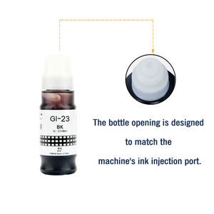 Encre de recharge compatible premium à base d'eau INK GI23 GI-23 GI-13 43 53 73 83 93 pour imprimantes <span class=keywords><strong>Canon</strong></span> série 6 couleurs G570 G580 - Product Image 4