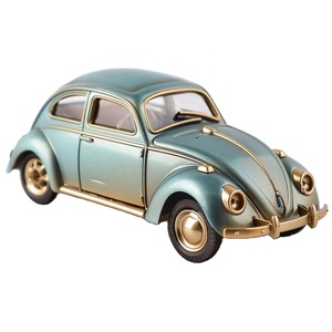 Su misura 1:43 modellino auto retrò e classico modello di auto in resina blu collezione di autoveicoli motoristica giocattolo - Product Image 1