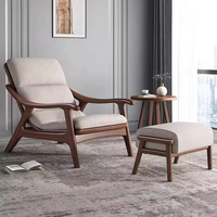 Fauteuil à bascule en bois massif JP, chaise de loisirs pour balcon, canapé paresseux pour une personne