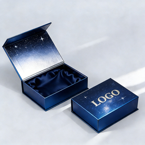 Boîte cadeau en carton rigide écologique haut de gamme avec logo personnalisé, doublure en éponge, design gaufré, fermeture magnétique pour emballage cosmétique - Product Image 1