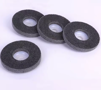 Roue de polissage non tissée de 4 pouces avec support en nylon et plastique pour l'acier inoxydable