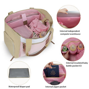 Sac à langer multifonctionnel imperméable grande capacité <span class=keywords><strong>pour</strong></span> maman, sac fourre-<span class=keywords><strong>tout</strong></span> <span class=keywords><strong>pour</strong></span> bébé, ensemble de sacs <span class=keywords><strong>pour</strong></span> l'hôpital et les voyages - Product Image 5