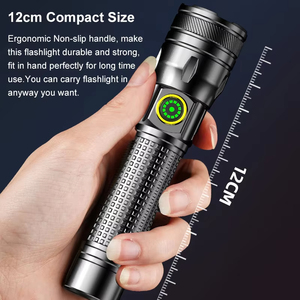 Brightenlux <span class=keywords><strong>2025</strong></span> phong cách mới Type-C USB sạc Torch ánh sáng zoom led trắng Laser đèn pin với điện hiển thị kỹ thuật số - Product Image 6