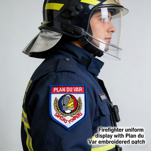 Écusson brodé Premium lavable <span class=keywords><strong>Plan</strong></span> du Var Sapeurs Pompiers, thermocollant ou à coudre, pour vêtements et uniformes <span class=keywords><strong>de</strong></span> pompier, décoration personnalisée - Product Image 1