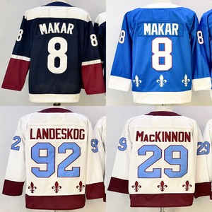 Maillots de hockey cousus pour hommes 29 MacKinnon 13 Nichushkin 88 <span class=keywords><strong>Martin</strong></span> Necas 92 Landeskog 21 Peter Forsberg 8 Cale Makar 19 Sakic - Product Image 1