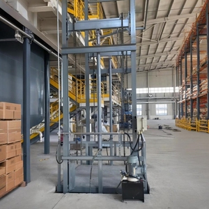 Ce Tùy Chỉnh Thủy Lực Nâng Nền Tảng Hướng Dẫn Đường Sắt Nhà Máy Kho Hàng Hóa Nâng Đôi Theo Dõi 2-Câu Chuyện 3-Câu Chuyện Lớn Thang Máy - Product Image 1