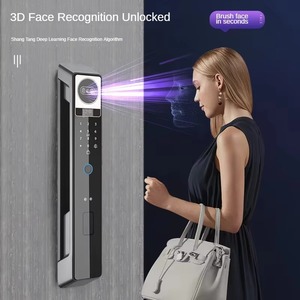 Serrure <span class=keywords><strong>de</strong></span> porte intelligente à reconnaissance faciale 3d avec caméra et empreinte digitale pour porte d'entrée Serrure électronique <span class=keywords><strong>Wifi</strong></span> Tuya Smart Lock Door - Product Image 3
