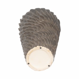 Vaso da terra in ceramica con design testurizzato per soggiorno, decorazione per la casa, vaso per fiori, articolo decorativo - Product Image 6