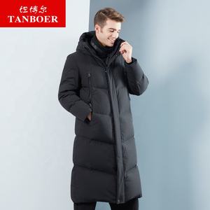 TANBOER degli uomini down jacket piume d'anatra bianca verso il basso <span class=keywords><strong>cappotto</strong></span> di inverno giacca <span class=keywords><strong>con</strong></span> cappuccio puffer giacca <span class=keywords><strong>collo</strong></span> di <span class=keywords><strong>pelliccia</strong></span> di sesso maschile lungo giù cappotti TA18795 - Product Image 2