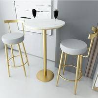 Chaise de Bar de Restaurant nordique bjflamingo, dossier de café, chaise haute