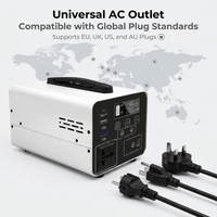 Centrale Électrique Solaire Portable Hybride avec Onduleur et Batterie Externe, Fournisseur de Systèmes de Stockage d'Énergie au Lithium LiFePO4 pour la Maison, le Camping et l'Extérieur