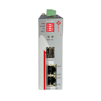 Convertisseur de média industriel IP40 10/100/1000M RJ45 à 100/1000M Fibre SFP avec commutateur DIP 8K MAC pour équipement réseau