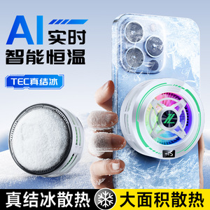 Mobile Phone Heatsink HZ04 RGB LED Type C USB Cooling Fan With Magnetic Clip For Smartphone Cooling - Product Image 4