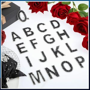 Ensemble de patchs <span class=keywords><strong>en</strong></span> résine avec strass <span class=keywords><strong>alphabet</strong></span>, taille 4,7 cm, auto-adhésifs |   26 lettres 0-9 Patchs <span class=keywords><strong>en</strong></span> cristal Feutre Chapeau Vêtement Décoration de la maison - Product Image 4