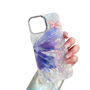 เคสโทรศัพท์ลายมิลานอีพ็อกซี่เพ้นท์ลายสีดีไซน์ใหม่เคสโทรศัพท์ TPU สำหรับ iPhone 13/14/15 PRO MAX เคสโทรศัพท์ติดเพชร - Product Image 1