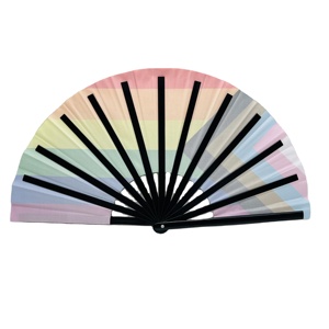 Tùy Chỉnh In 13 Inch Lớn Gấp Fan Cho Tổ Chức Sự Kiện Cầu Vồng Lgbt Niềm Tự Hào Người Hâm Mộ Di Động Gấp Người Hâm Mộ Cho Đảng - Product Image 3