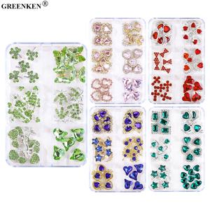 Venta al por mayor Nueva joyería de <span class=keywords><strong>uñas</strong></span> 6 rejilla mixta K9 diamantes de imitación amor <span class=keywords><strong>D</strong></span>ía de San Valentín cereza <span class=keywords><strong>uñas</strong></span> diamante accesorios decoración de <span class=keywords><strong>uñas</strong></span> - Product Image 2