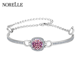 Hot Sterling Fine Jewelry 925 Silver <strong>Infinity</strong> <strong>Bracelet</strong> with 1ct Moissanite Diamond <strong>Bracelet</strong> Light Luxury Gift for Men Women Gift - Product Image 5