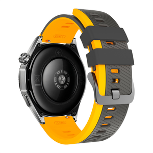 Bracelets de montre en silicone bicolores interchangeables, résistants à la transpiration et ajustables, accessoires pour <span class=keywords><strong>Huawei</strong></span> <span class=keywords><strong>Watch</strong></span> GT <span class=keywords><strong>6</strong></span> - Product Image 5