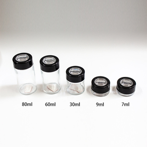 Vente en gros Emballage personnalisé 7ml 9ml 30ml 60ml 80ml Bocaux en verre à l'épreuve des enfants Récipient alimentaire pour le thé avec bouchons grossissants - Product Image 2